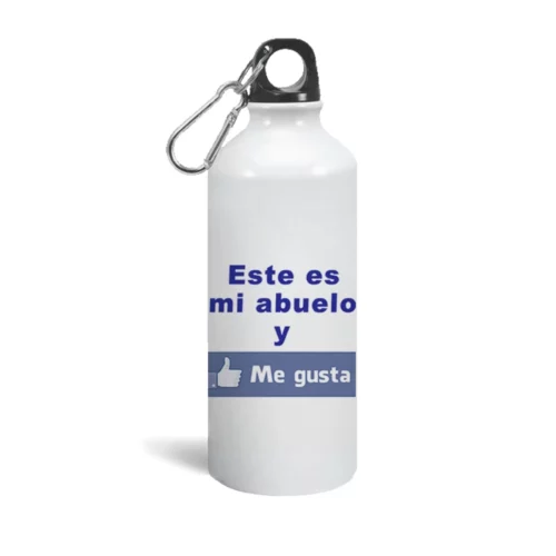 Botella aluminio este es mi abuelo y me gusta