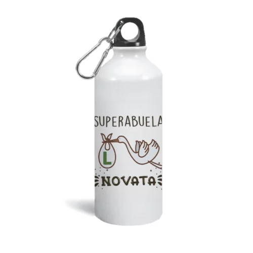 Botella aluminio super abuela novata