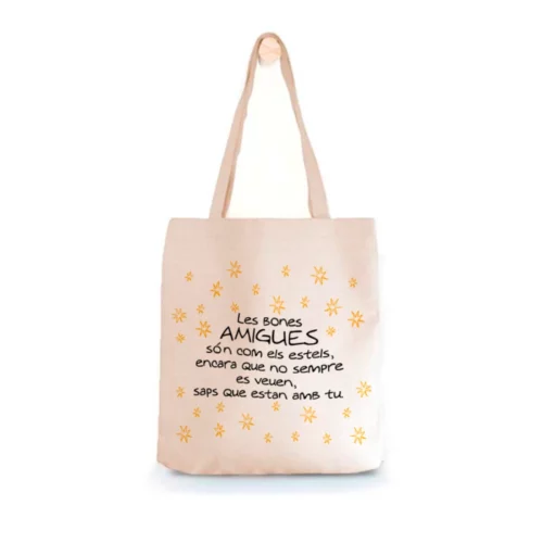 Tote Bag Amiga Les bones amigues són com els estels