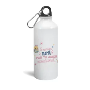 Botella aluminio gracias mamá por tu amor