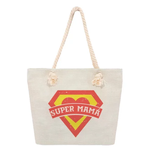 Bolsa Playa - Super Mamá Blanco