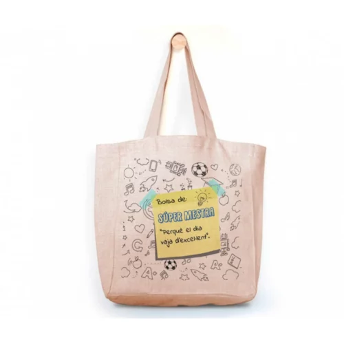 Tote Bag Profe - Bolsa de super mestra