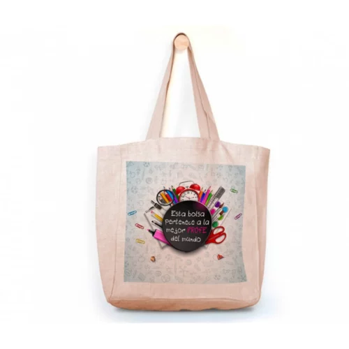 Tote Bag Profe - Esta bolsa pertenece (chica)