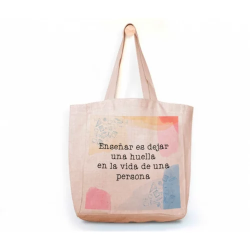 Tote Bag Profe - Enseñar es dejar huella