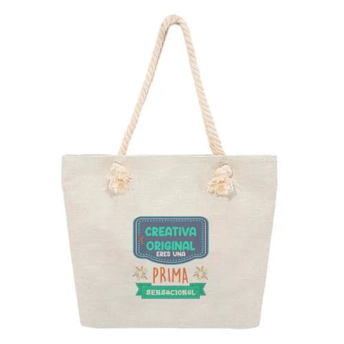 Bolsa Playa - Creativa y original eres una prima sensacional