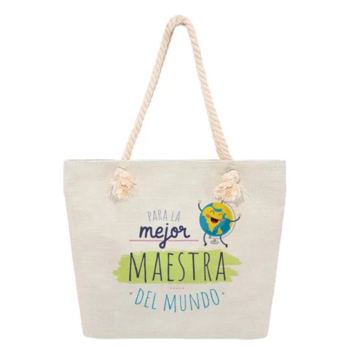 Bolsa Playa - Para la mejor maestra del mundo