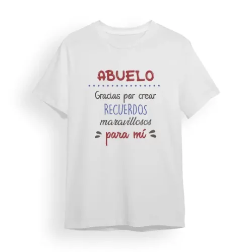 Camiseta Abuelo gracias por crear recuerdos maravillosos para mí