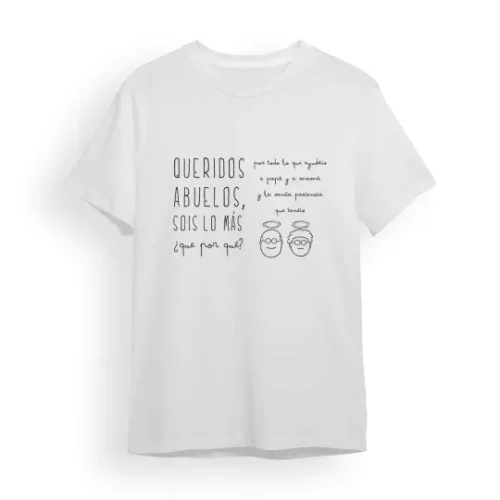 Camiseta abuelo queridos abuelos sois los más