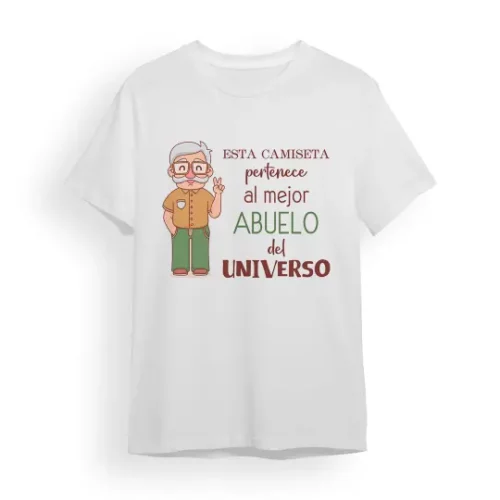 Camiseta Abuelo esta camiseta pertenece al mejor abuelo del universo