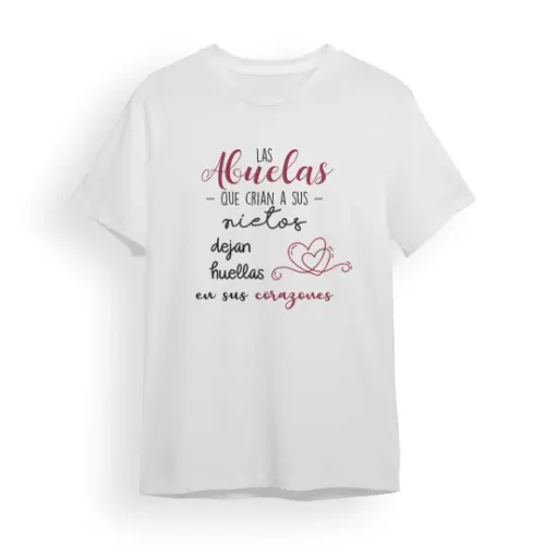 Camiseta las abuelas que crian a sus nietos dejan huellas en sus corazones