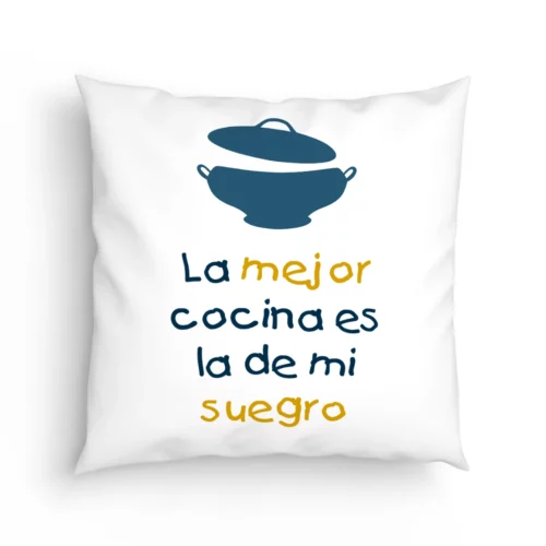 Cojín Suegro la mejor cocina es de mi suegro