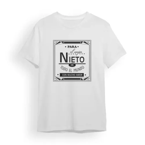 Camiseta Nieto para el mejor nieto de todo el mundo con mucho amor