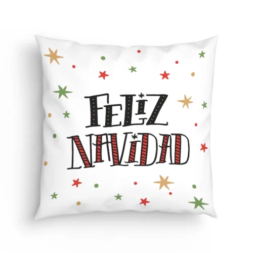 Cojín Feliz Navidad Estrellitas