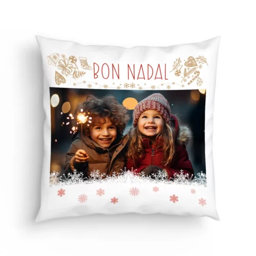 Cojín Bon Nadal con Foto