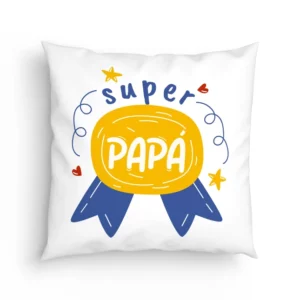 Cojín Super papá medalla