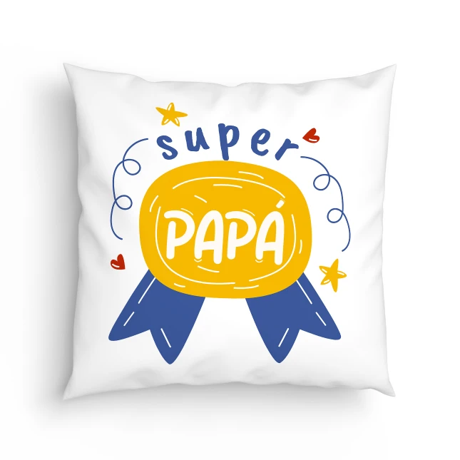 Cojín Super papá medalla