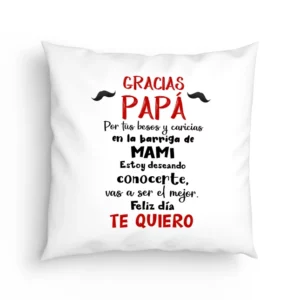 Cojín Gracias papá por tus besos y caricias