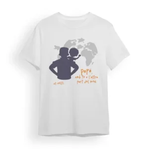 Camiseta Padre papà amb tú a l'altra part del món et vull