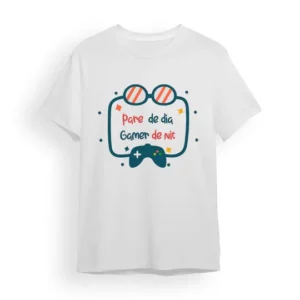 Camiseta Padre pare de dia gamer de nit