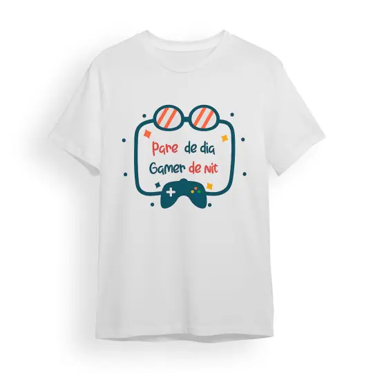 Camiseta Padre pare de dia gamer de nit