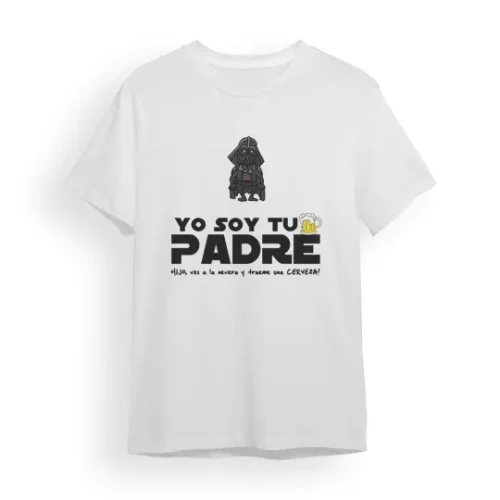 Camiseta Padre yo soy tu padre hijo ves a la nevera y tráeme una cerveza