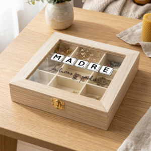 Cajas clasificadoras personalizadas de madera