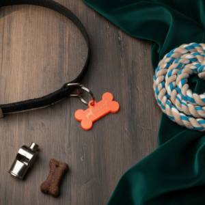 Chapa para perro de hueso metacrilato