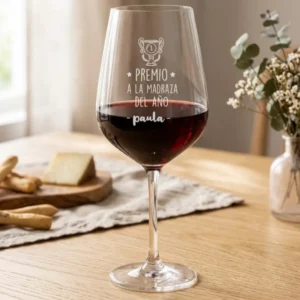 Copa de vino personalizada