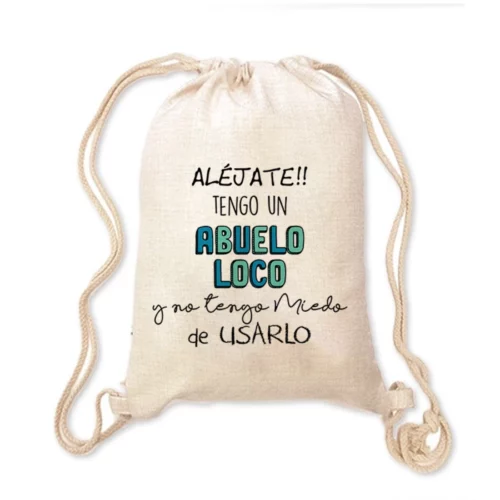 Mochila Abuelo - Aléjate tengo un abuelo loco