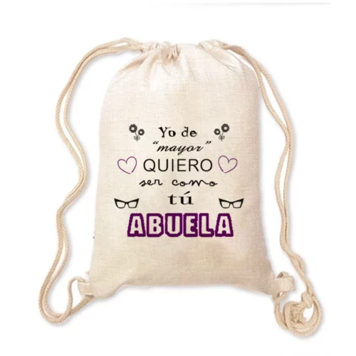 Mochila Abuela - De mayor quiero ser como tú