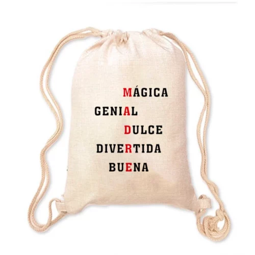 Mochila Madre - Mágica, genial, dulce, divertida y buena