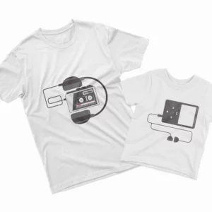 Camisetas Padre e Hijo reproductor de música