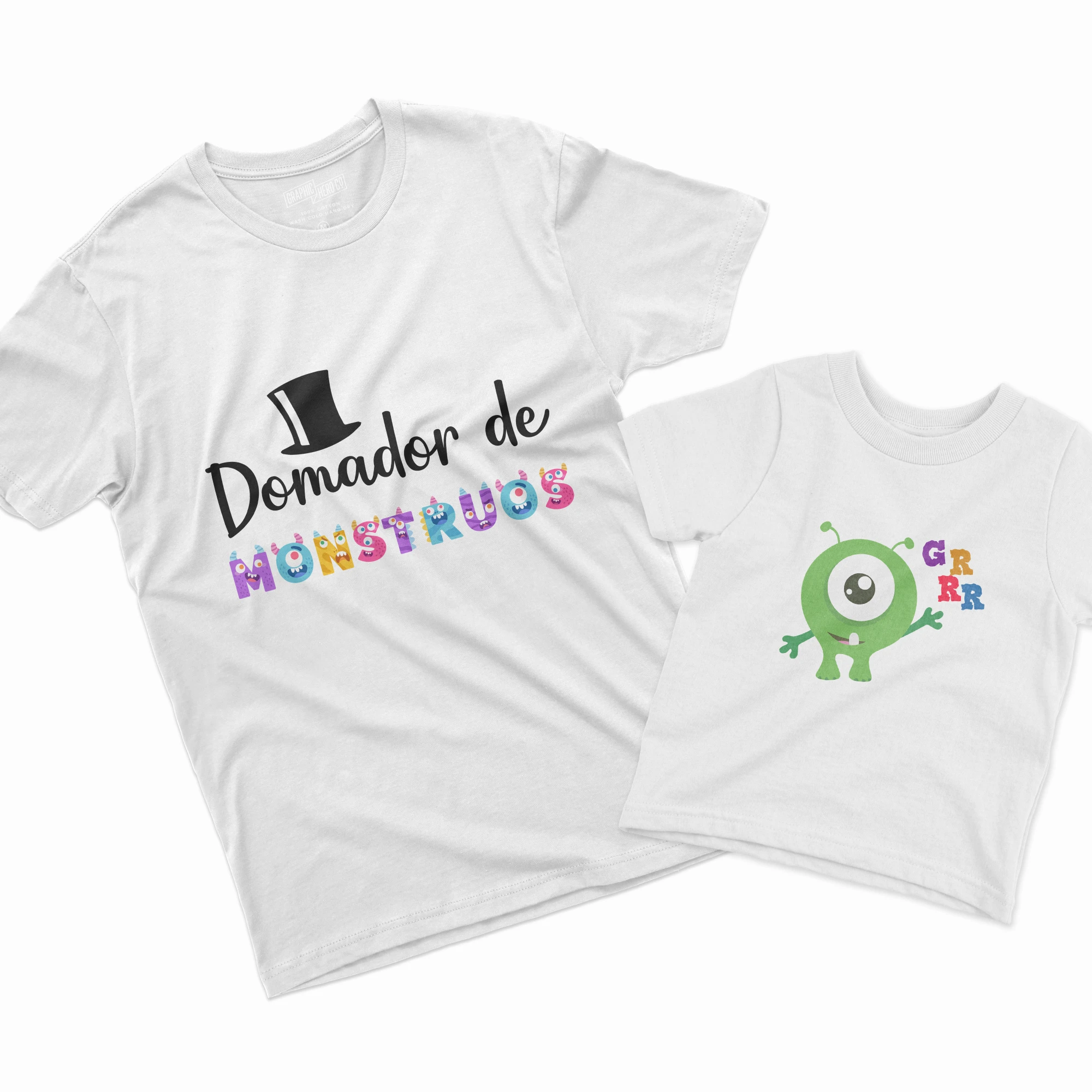 Camisetas Padre e Hijo domador de monstruos