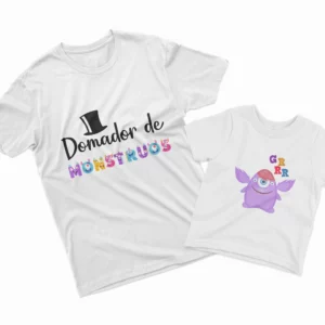 Camisetas Padre e Hija domador de monstruos