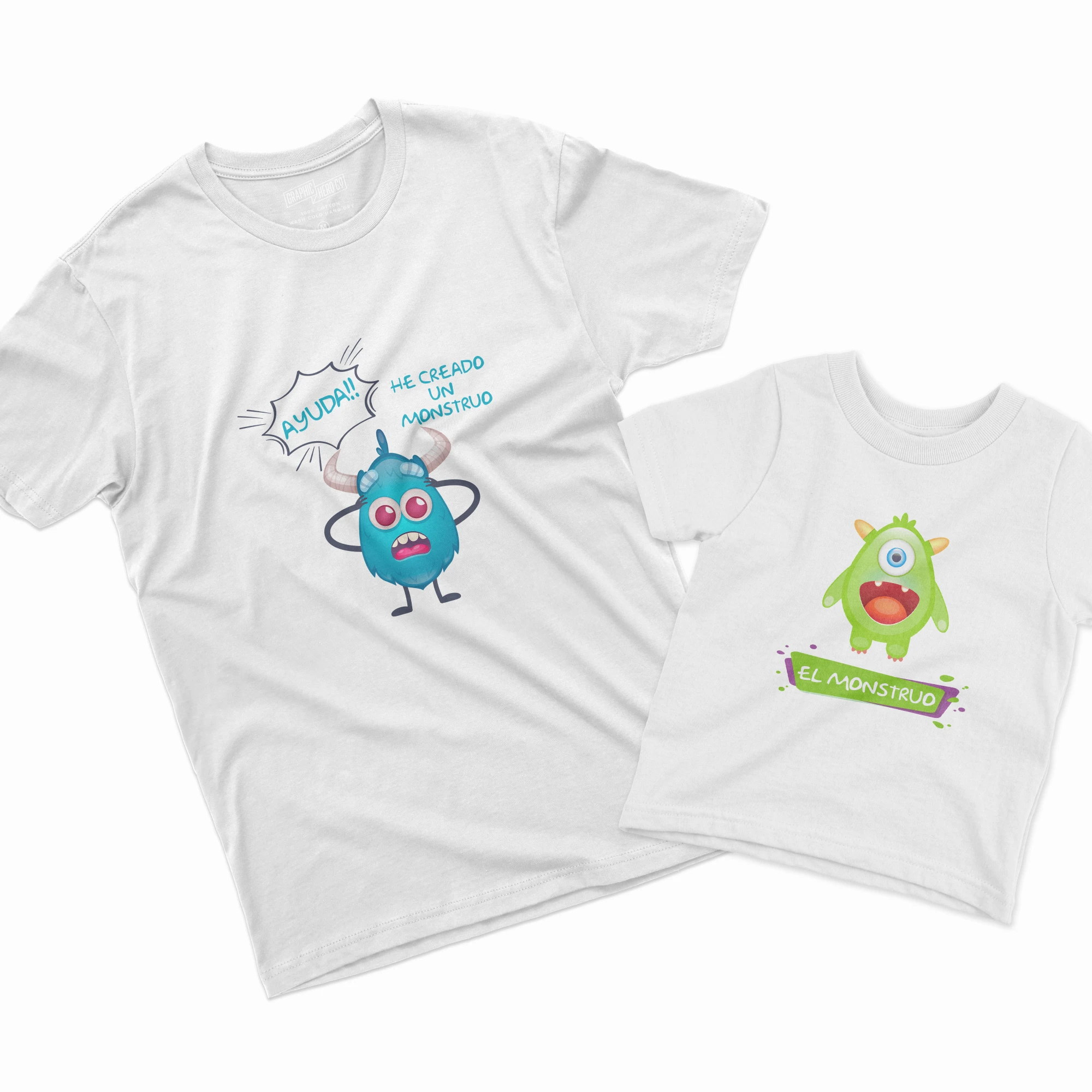 Camisetas Padre e Hijo he creado un monstruo