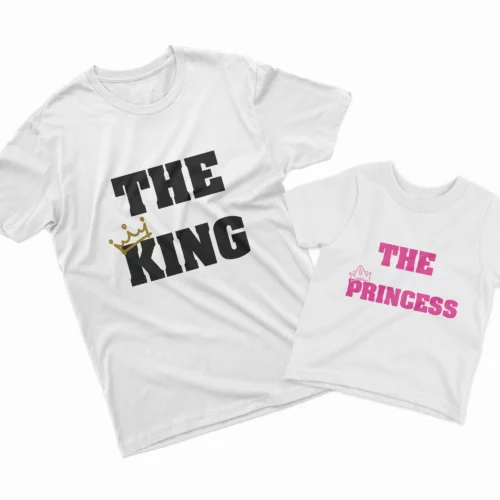 Camisetas Padre e Hija The king, the princess