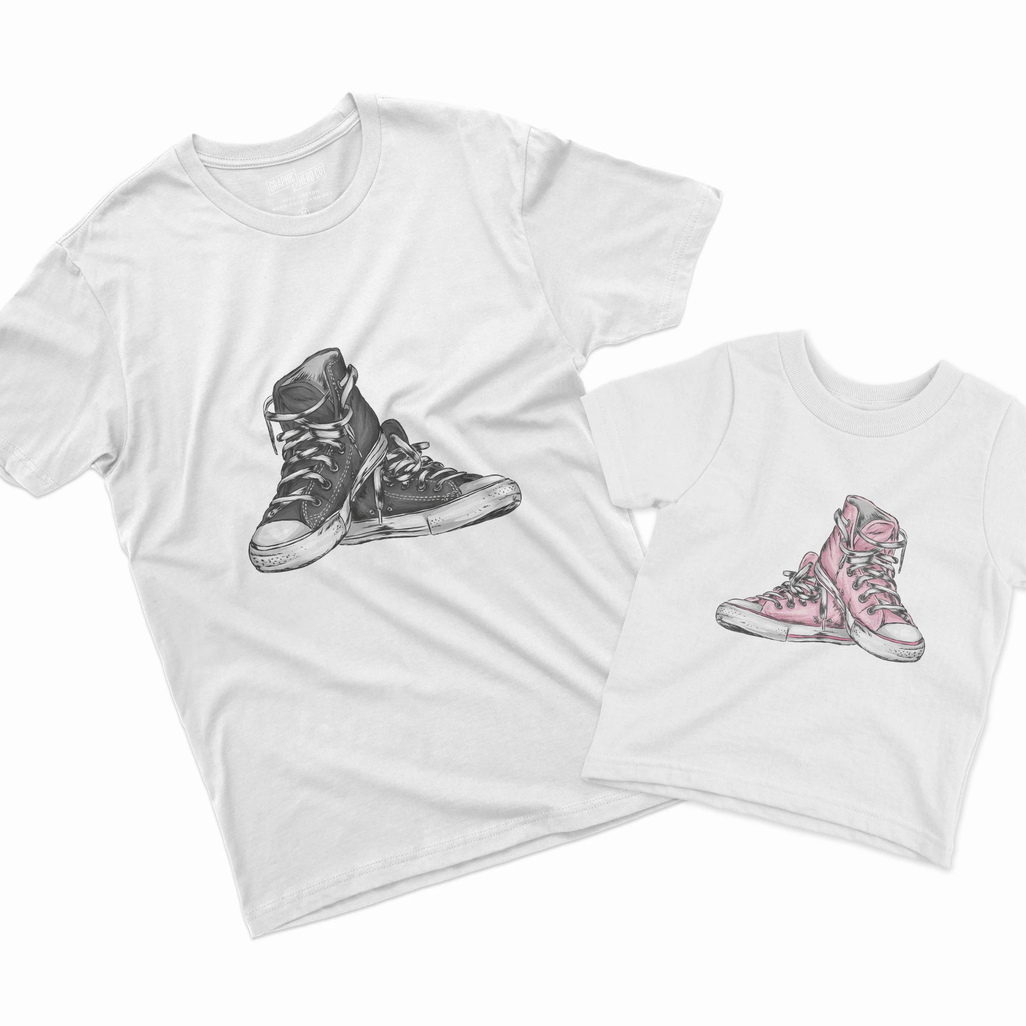 Camisetas Padre e Hija zapatillas