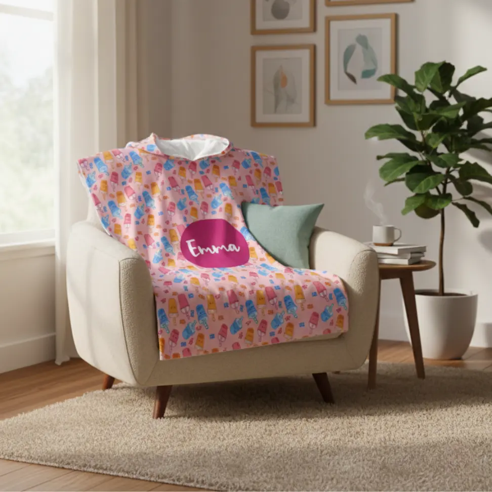 Manta poncho personalizada