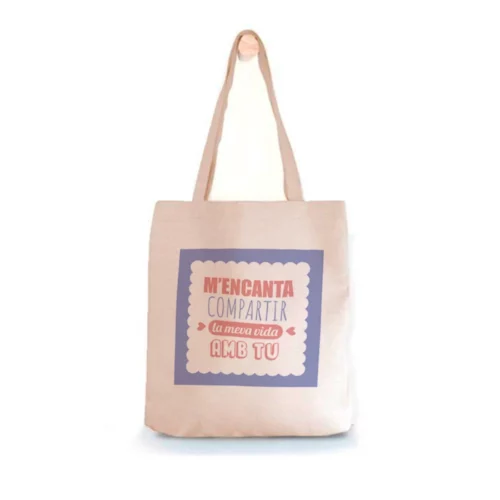 Tote Bag M'Encanta Compartir La Meua Vida Amb Tu