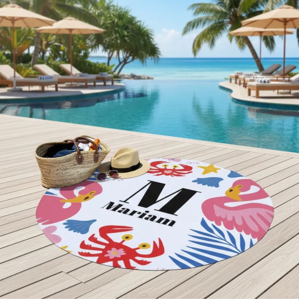 Toallas redondas personalizadas