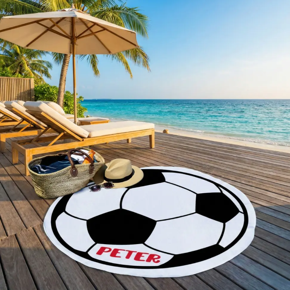 Toallas redondas personalizadas