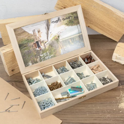 Cajas clasificadoras personalizadas de madera