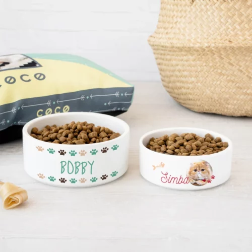 Comederos personalizados para perros y gatos