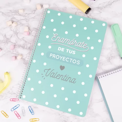 Cuadernos personalizados con papel mate