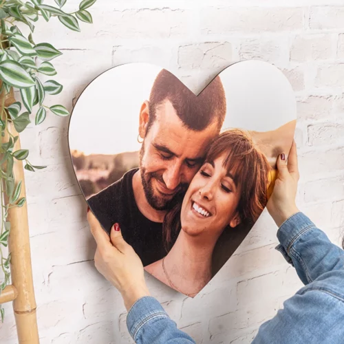 Corazón gigante personalizado de madera