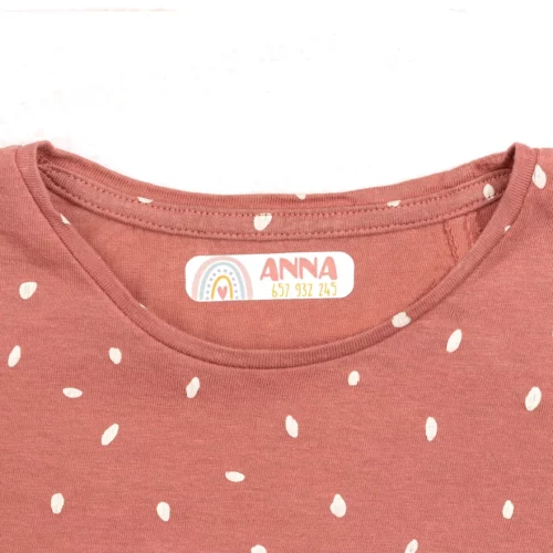 Etiquetas para ropa personalizadas termoadhesivas