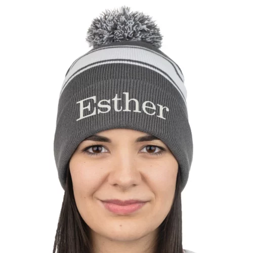 Gorro de invierno bordado