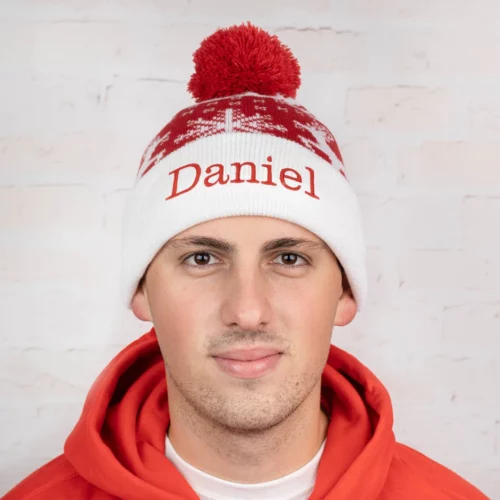 Gorro de invierno bordado