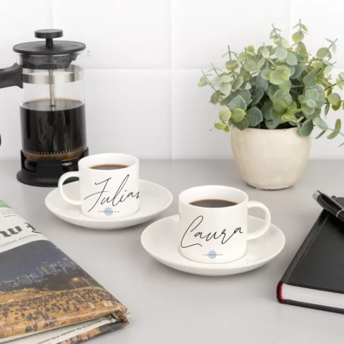 Juego de café expreso personalizado