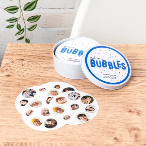 Juego de cartas Match Bubbles personalizado